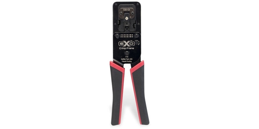 Platinum Tools 100061C | EXO Crimp Tool Frame for EZ and ezEX Pass-Through RJ45 Connectors Includes ezEX-RJ45 Crimp Die Insert