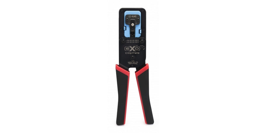 Platinum Tools 100062C | Crimper, Steel, Black, Red, Cat 5e, Cat 6, TPR