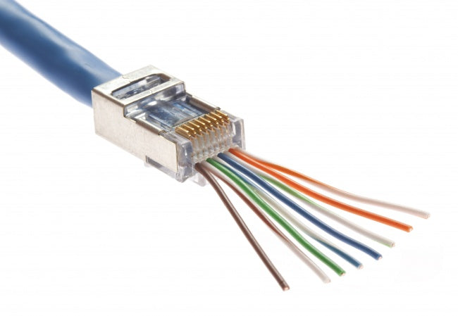 Platinum Tools Inc 100020 | Connector, Shielded, Cat5E & Cat6 With Internal Ground, 50 Pc