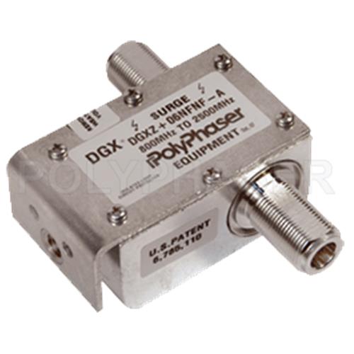 Polyphaser Transtector DGXZ+06NFNF-A | Surge Protector, 6 VDC, 20 kA, 800MHz to 2.5GHz Range, IP67