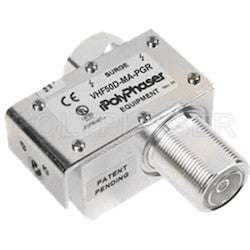 Polyphaser Transtector VHF50D-MA-PGR | 7/16 M/F Coaxial RF Surge Protector, 100 MHZ - 512 MHZ, DC Block, 750W, IP67, .5UJ
