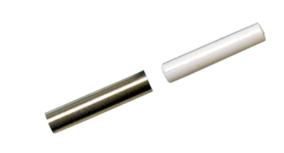 Potter Electric Signal 4350133 | AMS-20 5/8” Gap Press Fit Recessed Mini Contact 1/4” (N/C Loop) Switch & Magnet Brown 24” Leads