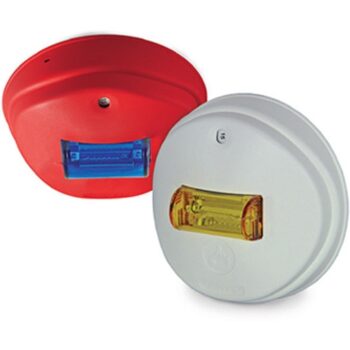Potter Electric Signal CCHS-24RW | Ceiling Mount, Selectable Horn/Strobe Red Lens, White