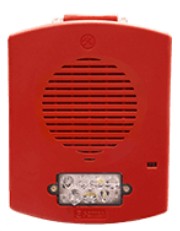 Potter Electric Signal PE-HSRC | Horn Strobe, Led, Ceiling, Red, Fire, Clear Lens