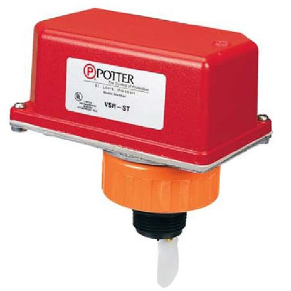 Potter Electric Signal - Usa 1144465 | VSR-ST Sprinkler Threaded Flow Switch With Plastic Threaded Union