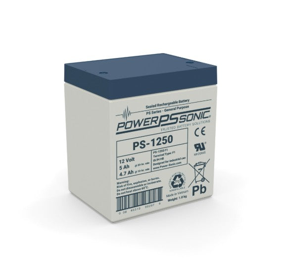 Powersonic 1200503471 | PS-1250F2 12V 5Ah Battery + Individual Box (Ecom)
