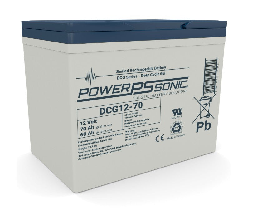 Powersonic 1207008405 | DCG12-70 12V 70Ah Gel Battery (Gel B)