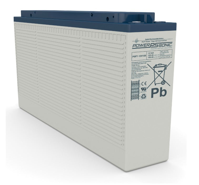 Powersonic 1215008417 | PGFT-12V150 12V 150Ah @10HR Front Terminal Battery