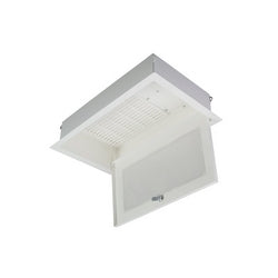 Premier Mounts GB-AVSTOR4 | Plenum Rated False Ceiling Equipment Storage, 23.88 in. x 14.00 in. x 5.10 in. (WxHxD)