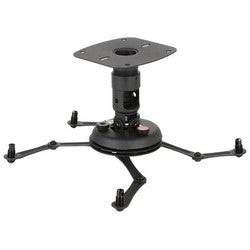 Premier Mounts PBC-UMS | Projector Mount, Universal, +/-20 Degree Pitch/Roll, 360 Degree Rotation, 60 Lb Capacity, with Coupler, Ceiling Plate