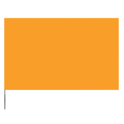Presco Polymers FLAG-ORANGE | Flagging Tape, 1 3/16 In X 300 Feet, Orange