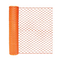 Presco Polymers SBF4100OD | Orange Safety Barrier Fence-Diamond Heavy Duty