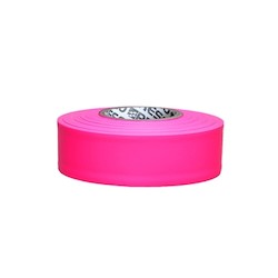 Presco Polymers TFPG | Presco Solid Color Flagging Tape – 1 3/16" x 150', Pink Glo