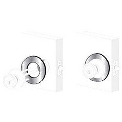 Pro-Lok EAP-100-B | Door Adapter Plate, 1-1/4" Hole Diameter, 2-5/8" Outside Diameter, Steel, Brass, With 1 Part, For Mortise Deadbolt and Rim Cylinder