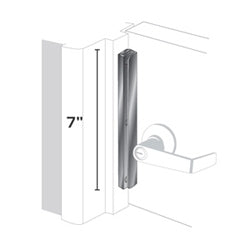 Pro-Lok ELP-100-DU | Door Interlocking Latch Protector, 7" Length x 5/8" Width, Steel, Duronodic, For In-Opening Door