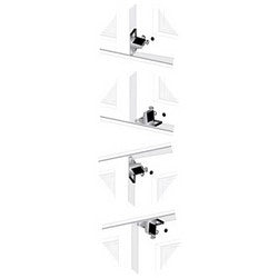 Pro-Lok EPL-101-AL | Patio Door Lock, Top Knob, 1-1/2" x 2-1/4", Aluminum, For Inside and Outside Sliding Door