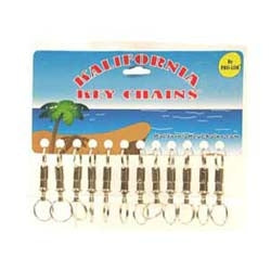 Pro-Lok K210-C | Key Chain, Pull-A-Part, Nickel Plated, 12 each per Card