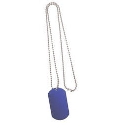 Pro-Lok K282 | Dog Tag Neck Key Chain, Beaded, 24" Length, Aluminum, 1 per Card