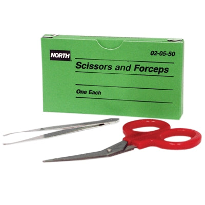 ProStat First Aid 020550 | Unitized First Aid Kit Refill, Forceps and Scissors