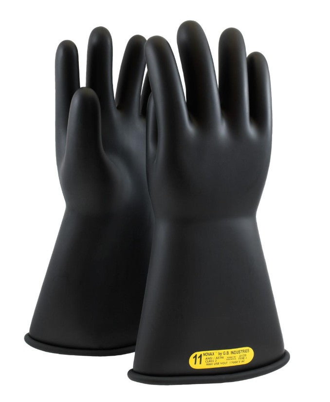 Protective Industrial Products 150-2-14/8 | Electrical Insulating Gloves, Natural Rubber, Class 2, Black, 14 in. Length, Size 8