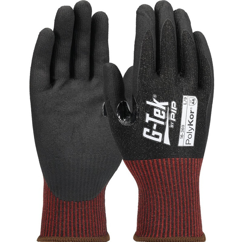 Protective Industrial Products 16-369/XS | G-Tek Gloves, Cut Level A6, Foam Nitrile Coated, Size X-Small