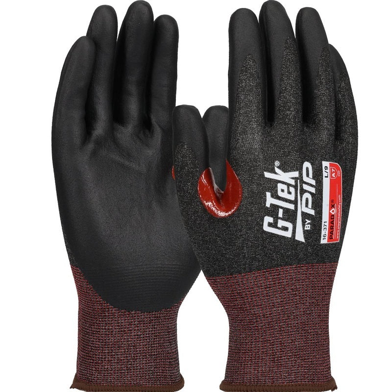 Protective Industrial Products 16-371/M | G-Tek PolyKor Gloves, 21 Gauge, Foam Nitrile Coated, Cut Level A7, Size Medium