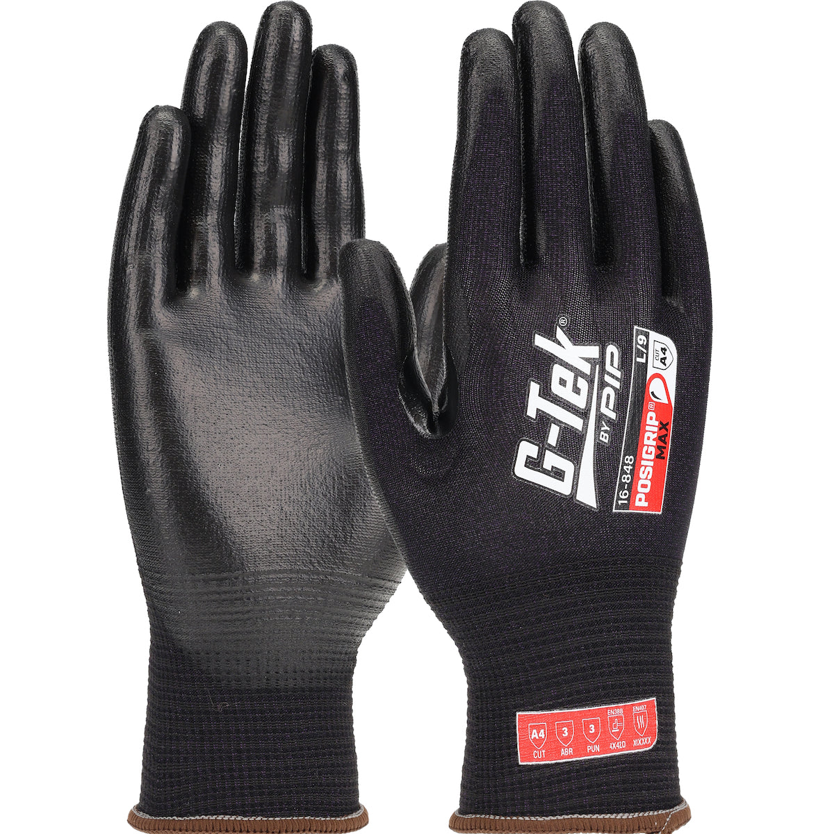 Protective Industrial Products 16-848/XL | PolyKor Gloves, 18 Gauge, Cut Level A2, Black Liner, Size X-Large