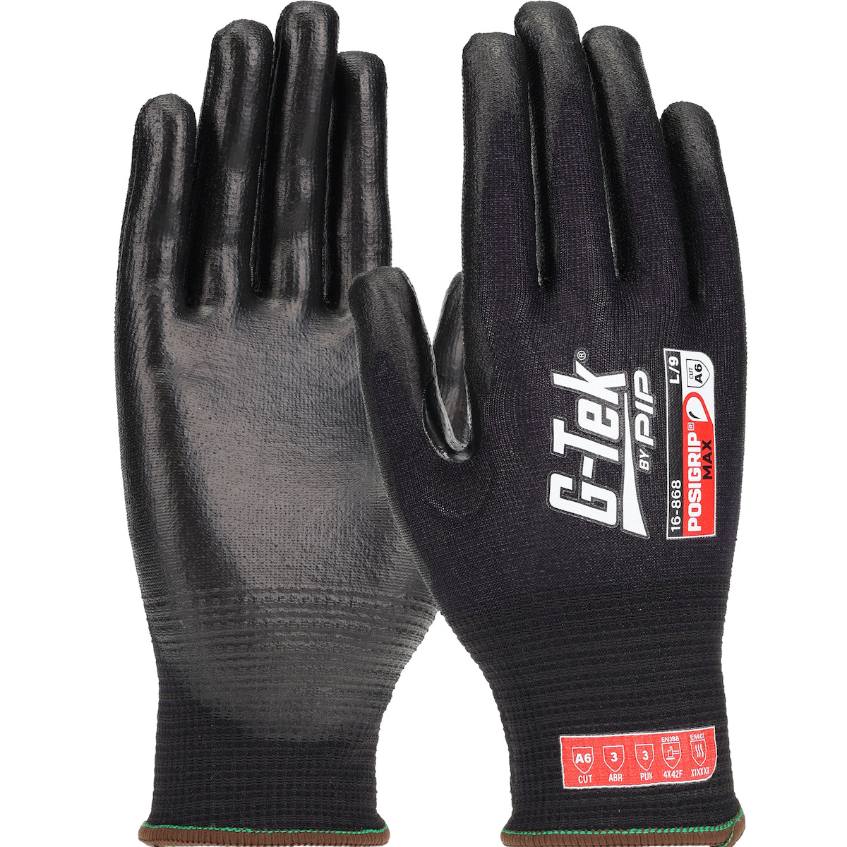Protective Industrial Products 16-868/M | PolyKor Gloves, 18 Gauge, Cut Level A6, Black Liner, Size Medium