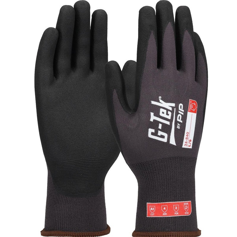 Protective Industrial Products 34-840/XXL | G-Tek Xtreme Gloves, 15 Gauge, Gray Nylon Shell, Size 2X-Large