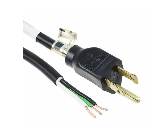 Prysmian Group 01614.70.01 | Replacement Cord, Black, 3 Conductor, 300 V, 13 A, Length 12 ft. (3.66m)