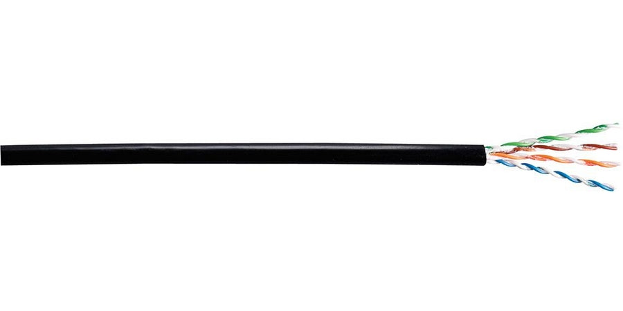 Prysmian Group 5136100 | 24 AWG 4-Pair Solid Category 5e UTP Outside Plant (OSP) Cable, Black