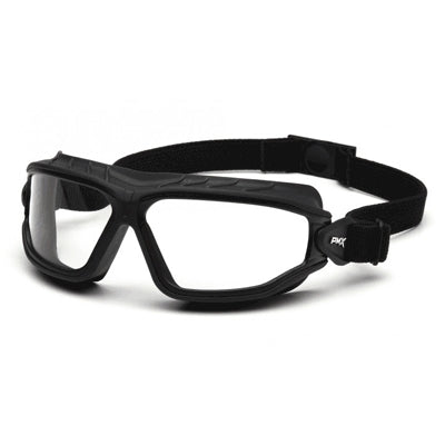 Pyramex Safety Products GB10010TM | Torser Safety Glasses Black Strap, Clear H2MAX Anti-Fog Lens