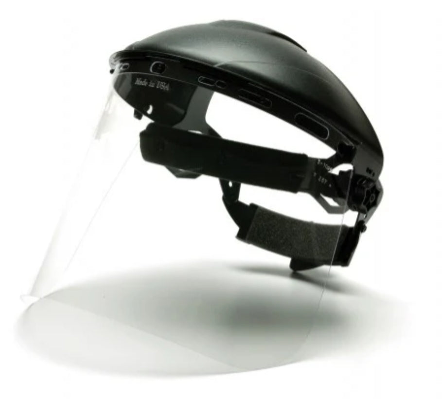 Pyramex Safety Products S1010 | HGB Faceshield Polyethylene Faceshield, Clear, 8"H X 15"W X .040"D
