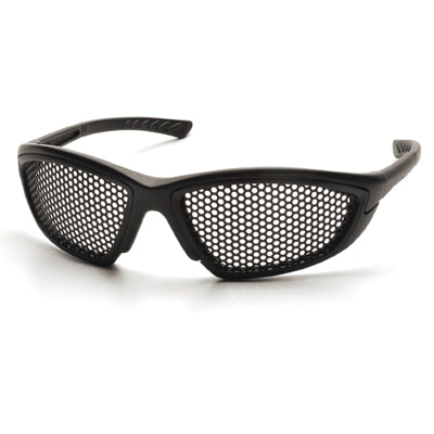 Pyramex Safety Products SB76WMD | Trifecta Safety Glasses Black Frame, Punched Steel Lens