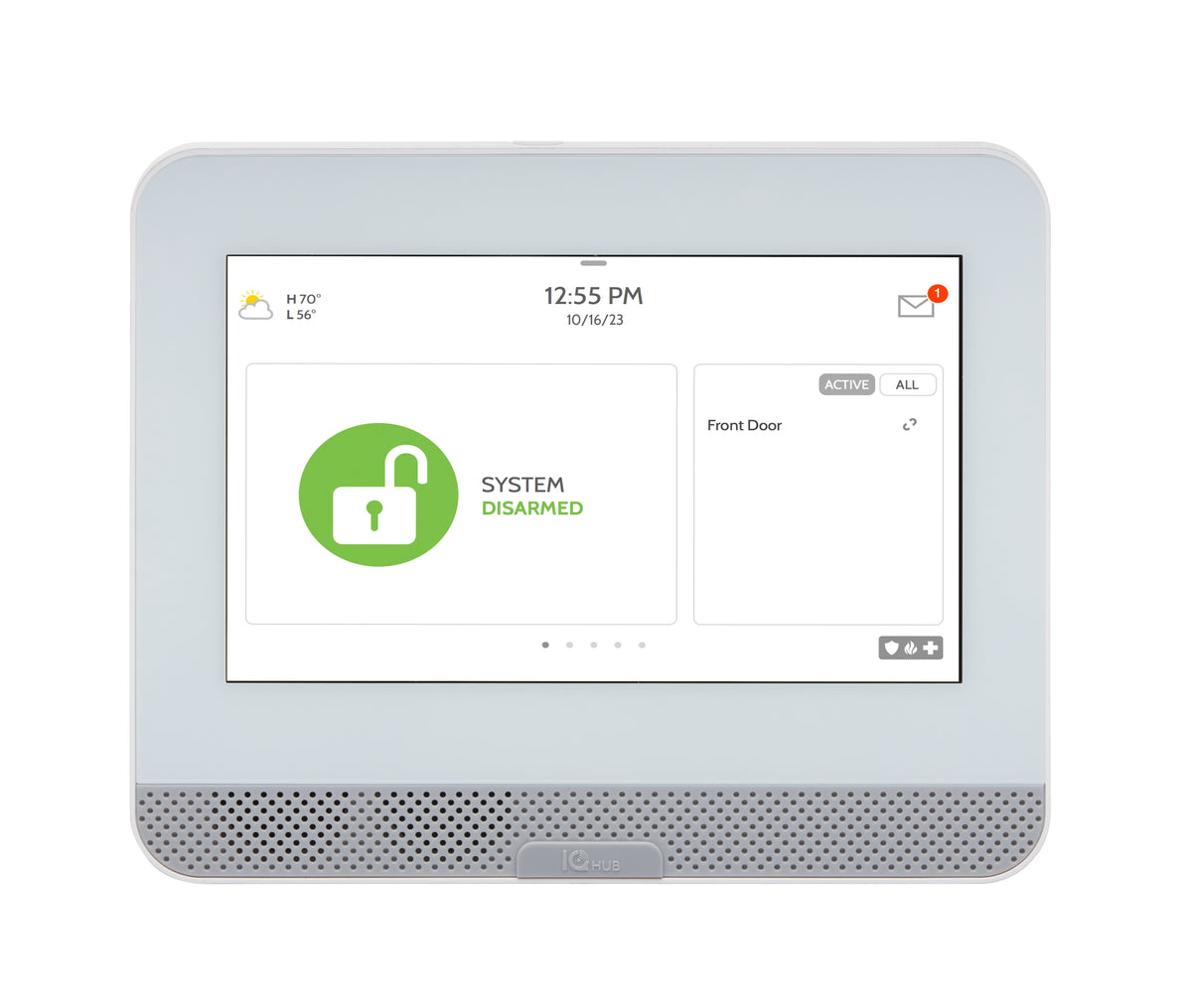 Qolsys Inc IQPH057 | Wireless Home Hub, 128-Zone, 4-Partition, Connectivity, Hardwired, Wireless