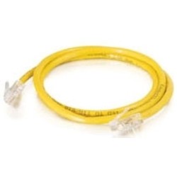 Quiktron 566-115-001 | Value Series Category 6 Non-Booted Patch Cord, 1 ft., Yellow
