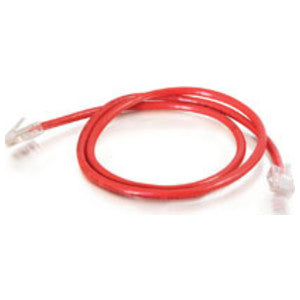 Quiktron 566-130-003 | Copper Patch Cables, 3 ft., Red, RJ-45 Male to Male, Cat 6