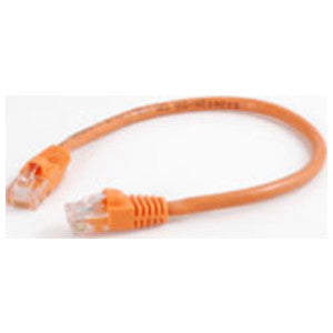 Quiktron 566-140-010 | Copper Patch Cables, 10 ft., Orange, RJ-45 Male to Male, Cat 6