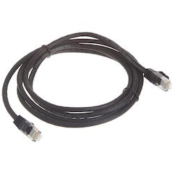Quiktron 570-135-015 | Value Series Cat 5e Booted Patch Cord, 15 ft., Black