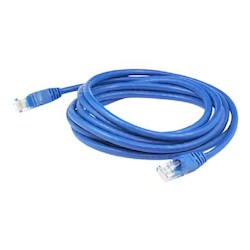 Quiktron 576-110-007 | Value Series Cat 6 Booted Patch Cord, 7 Ft, Blue