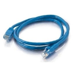 Quiktron 576-110-050 | Value Series Cat 6 Booted Patch Cord, 50 ft., Blue