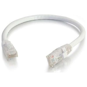 Quiktron 576-125-025 | Value Series Cat 6 Booted Patch Cord, 25 ft., White