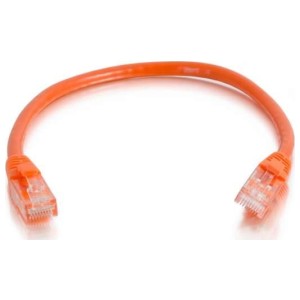 Quiktron 576-140-005 | Value Series Cat 6 Booted Patch Cord, 5 ft., Orange