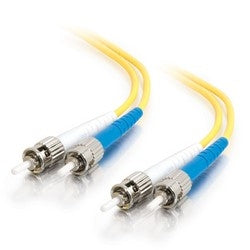 Quiktron 810-227-026 | Value Series, Fiber Patch Cord, PVC, Singlemode - OS2, ST to ST, Duplex, 9µm, 8 m