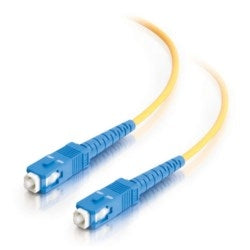 Quiktron 810-445-033 | 10m SC-SC 9/125 OS2 Simplex Single-Mode PVC Fiber Optic Cable - Yellow