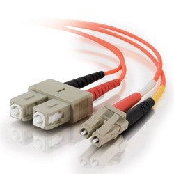 Quiktron 810-L32-020 | Fiber Patch Cables, LC to SC, Duplex, Orange, Multimode (OM1), 6 M. L, 2