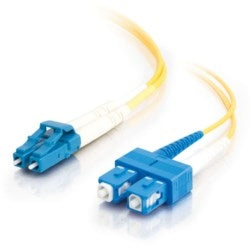 Quiktron 810-L47-013 | Fiber Patch Cables, LC to SC, Duplex, Yellow, Singlemode (OS2), 4 M. L, 2