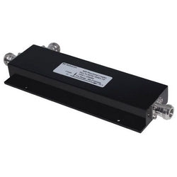 R F Industries Ltd RFDC-8DBA-NF | Directional Coupler, Low Pim, 8 Db, 380 To 2700 Mhz Frequency, Less Than Or Equal To -155 Dbc, Ip67, Black
