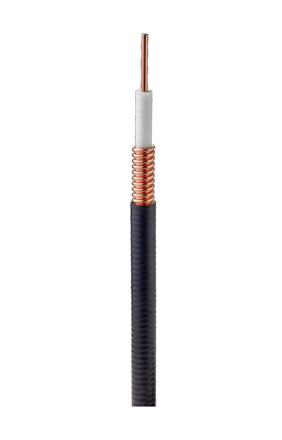 RFS Technologies Inc SCF12-50JFN | Coaxial Cable, Solid Conductor, Copper-Clad Aluminum with Corrugated Copper, Black Jacket