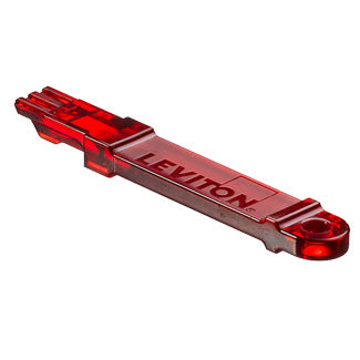 Leviton SRJET-R | Extraction Tool, Secure RJ, Red color transparent